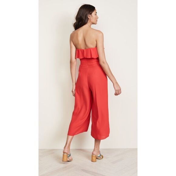 NWOT Amanda Uprichard Matisse Ruffle Jumpsuit - Picture 5 of 12